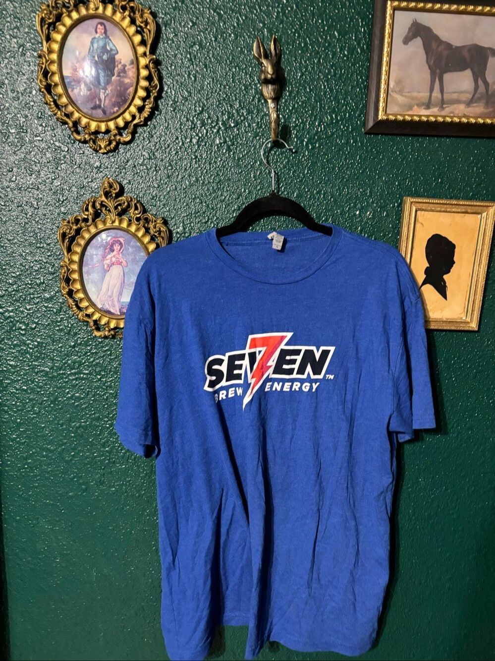7 Brew Blue Shirt Sz XL